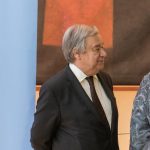 UN Secretary General and Deputy Secretary General Antonio Guterres and Amina Mohammed