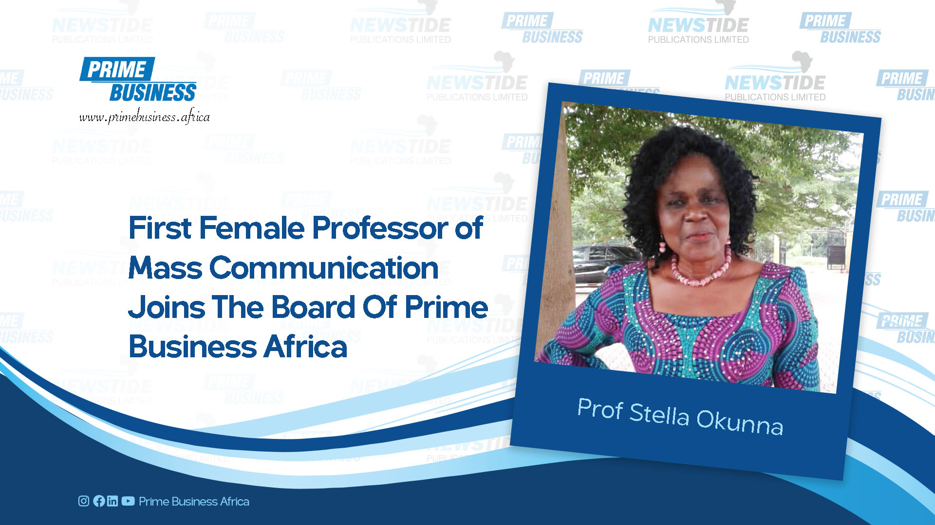 YouTube Timeline  Prof Stella Okunna