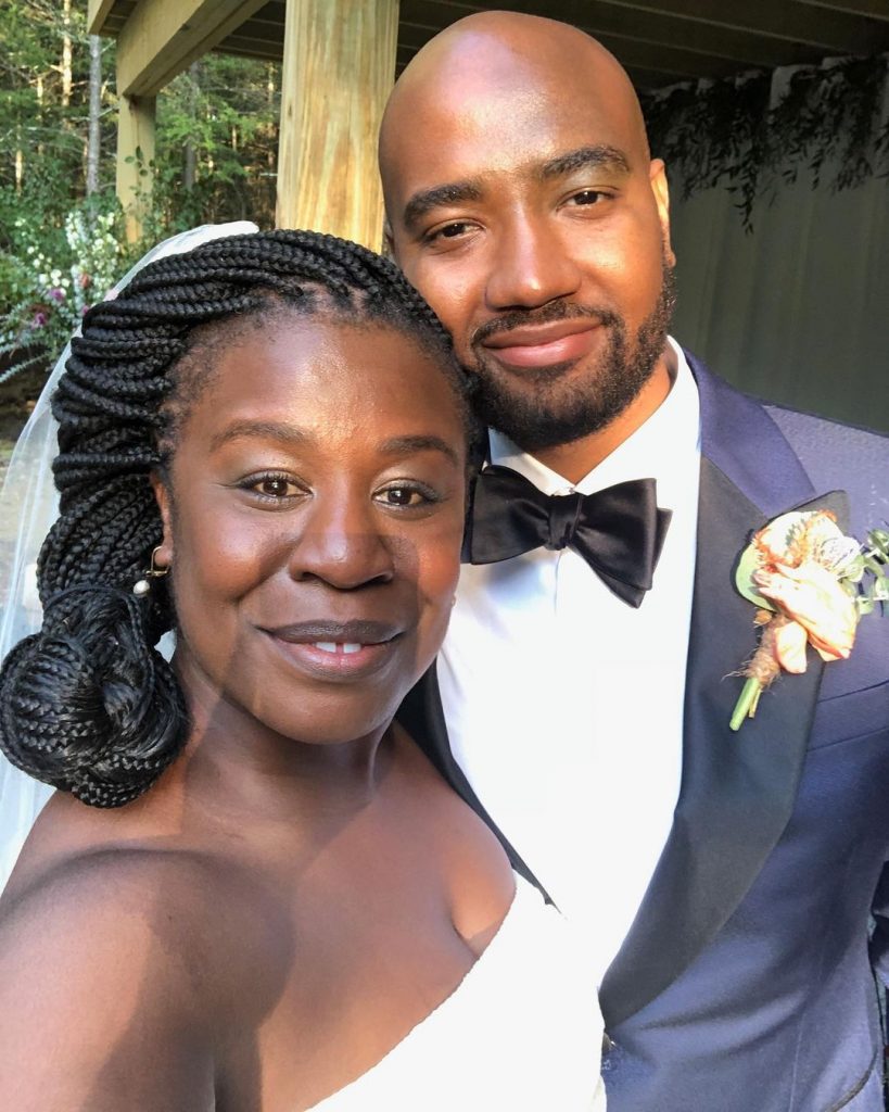 Uzo Aduba celebrates one-year anniversary with Robert Sweeting