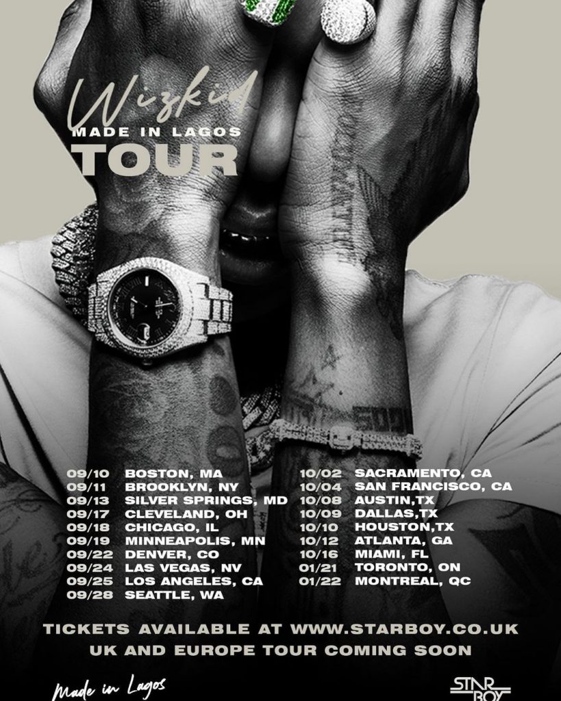 Wizkid's Made In Lagos Album Tour