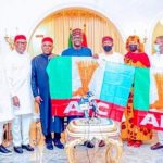 During former reception of the Anambra lawmakers who defected to APC at Abuja