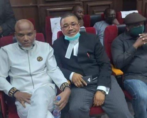 Kanu and Lawyer in Court