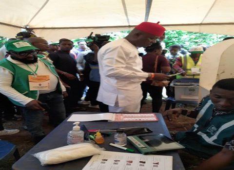 Ozigbo casts his vote