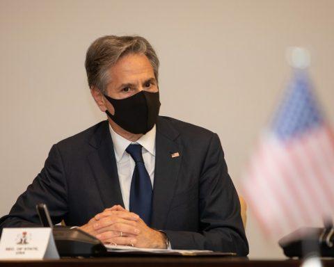 Secretary Blinken During a Visit to Vice President Osinbajo's Office