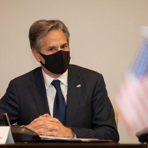 Secretary Blinken During a Visit to Vice President Osinbajo's Office