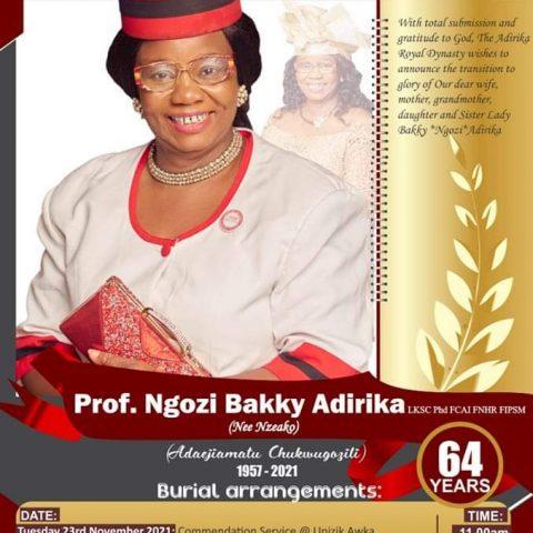 Prof. Ngozi Adirika