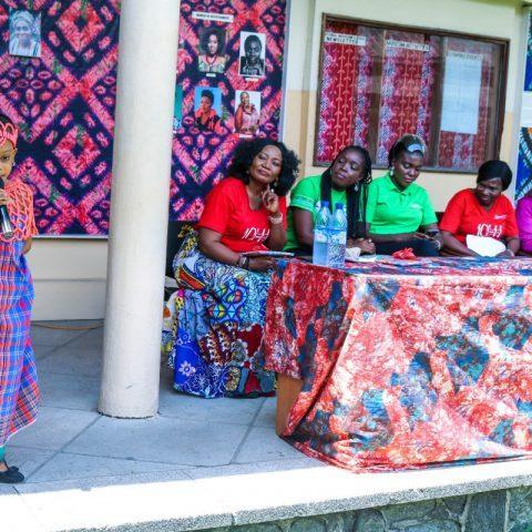 SPMC child advocate, Princess Onuoha giving a speech at the event