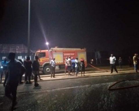 Anambra fire accident scene
