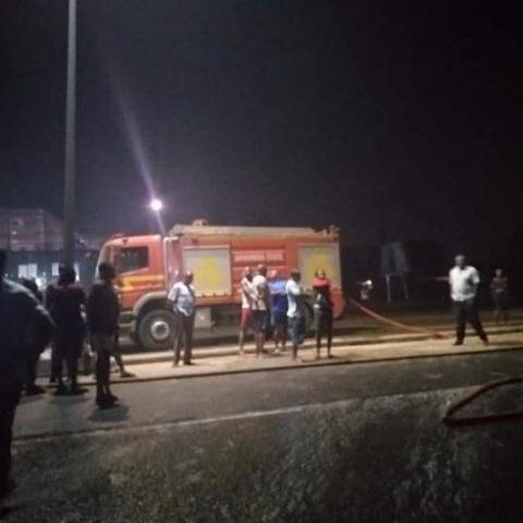 Anambra fire accident scene