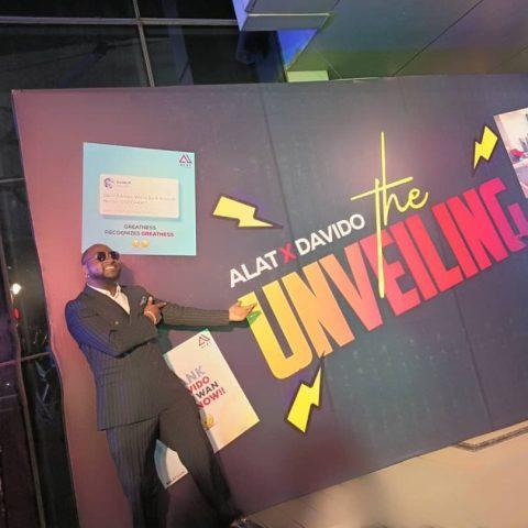 Davido at his unveiling as Brand Ambassador for Wema Bank's digital bank, ALAT By Wema 1