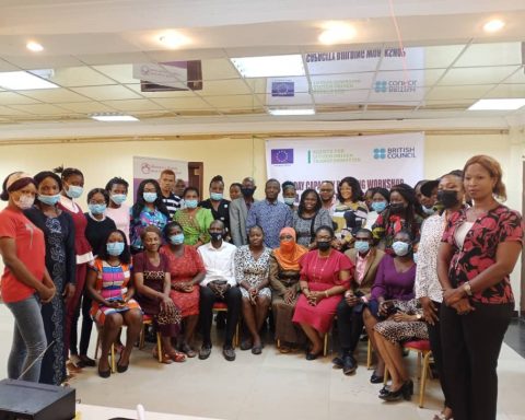 Participants From CSOs at beginning of a 3-day the workshop organised by Women's Rights and Health Project (WRAHP) at Toluwalashe Event Centre, Ikotun Lagos on Tuesday, 14 December, 2021