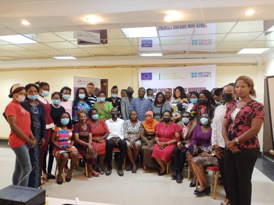 Participants From CSOs at beginning of a 3-day the workshop organised by Women's Rights and Health Project (WRAHP) at Toluwalashe Event Centre, Ikotun Lagos on Tuesday, 14 December, 2021