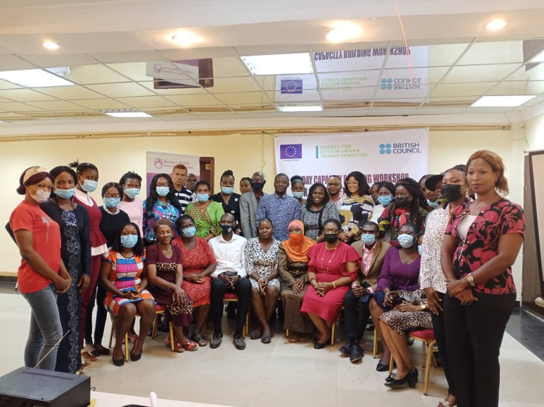 Participants From CSOs at beginning of a 3-day the workshop organised by Women's Rights and Health Project (WRAHP) at Toluwalashe Event Centre, Ikotun Lagos on Tuesday, 14 December, 2021