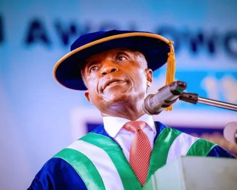 Osinbajo at OAU Convocation 2021