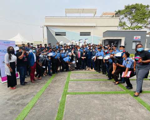 Participants after the training