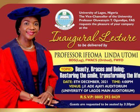 Prof Ifeoma Utomi inaugural lecture