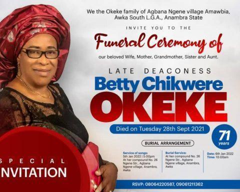 Deaconnes Betty Chikwere Okeke