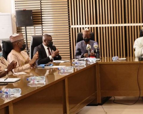 New EFCC board members during inauguration in Abuja