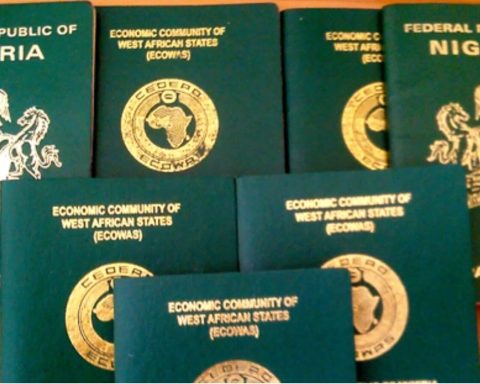 Nigerian passport booklet