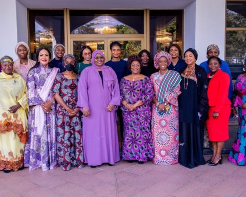 Nigeria's First Lady, Aisha Buhari with Liberia Vice President