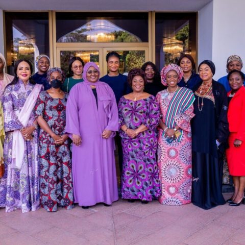 Nigeria's First Lady, Aisha Buhari with Liberia Vice President