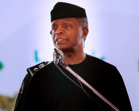 Osinbajo- speaking at lecture