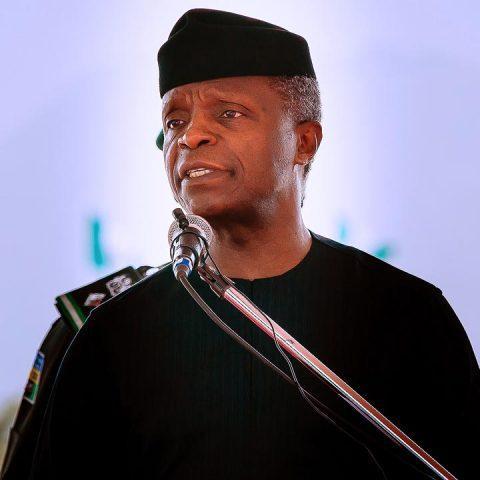 Osinbajo- speaking at lecture