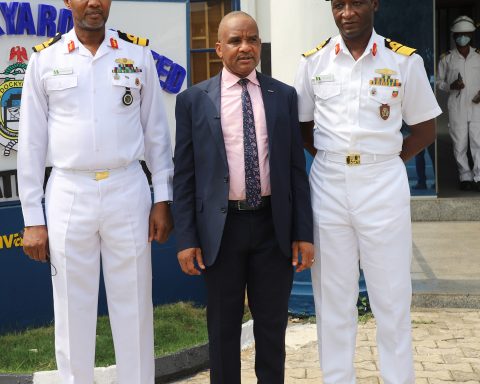 NIMASA DH visit to Naval dockyard, Lagos