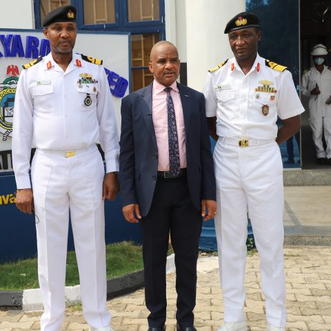 NIMASA DH visit to Naval dockyard, Lagos
