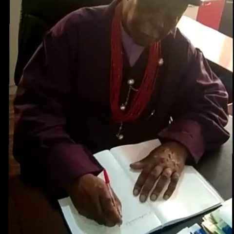 king of Twon-Brass in Bayelsa State, HRM Diete-Spiff signed the Niger Delta Peoples Charter on Thursday Feb. 3, 2022