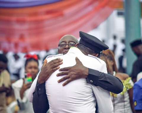 Proud Dad Hugs New Rotaract President, Says 'You Lost Mum Early, But Now You Wipe My Tears'