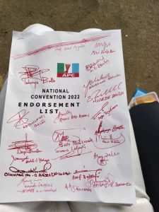 See APC's Full 'Unity List' Of National Officers After Feverish Convention