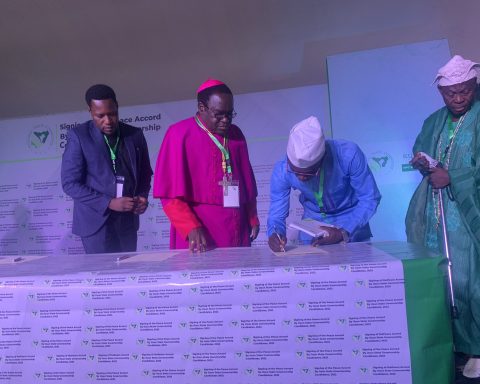 Peace Accord signing ceremony