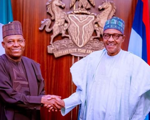Buhari Commends Shettima's Consistency In Party Affairs, Wishes Him, Tinubu Victory In 2023