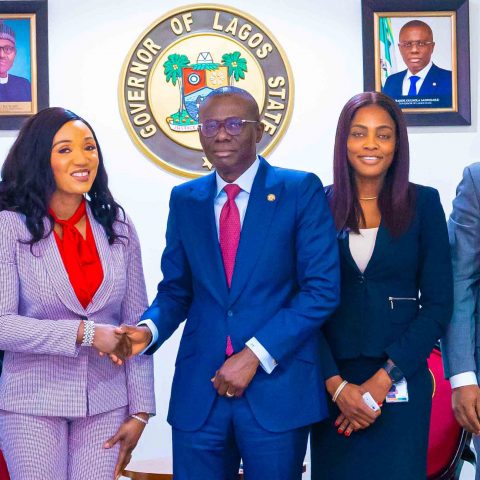 Titan Trust Bank Mgt Pays  Sanwo-Olu Courtesy Visit (Photos)