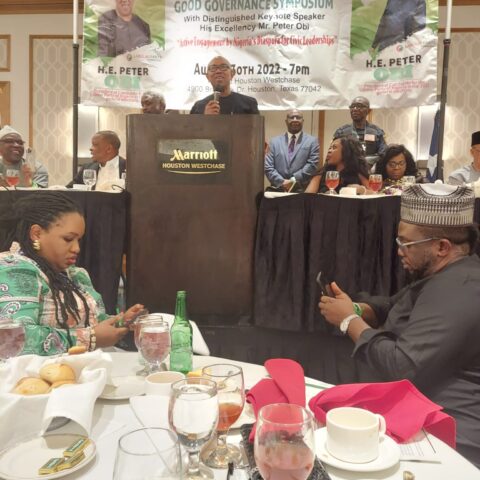 Peter Obi In Houston, Harps On Reversing Brain Drain In Nigeria