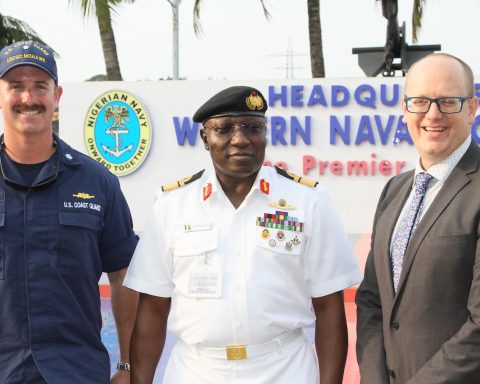 US Coast Guard Cutter Mohawk Arrives In Lagos