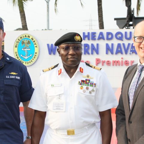US Coast Guard Cutter Mohawk Arrives In Lagos