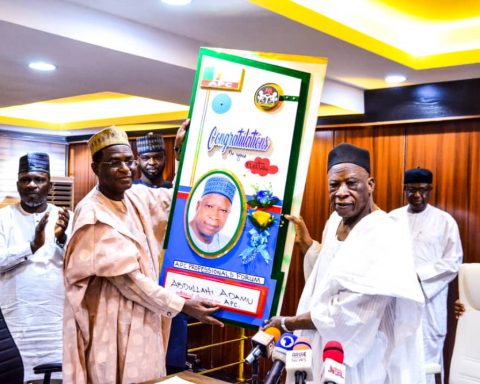 APC Professionals Pay courtesy visit to National chairman Adamu