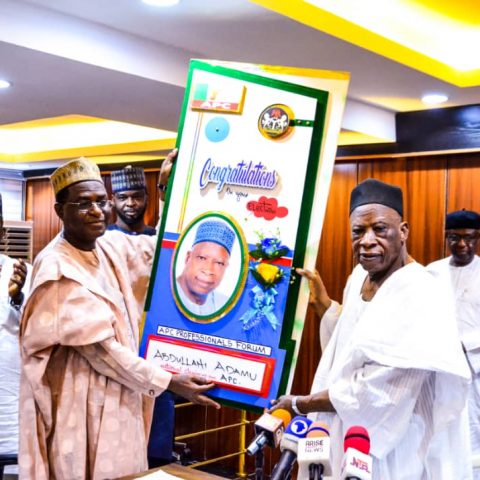 APC Professionals Pay courtesy visit to National chairman Adamu