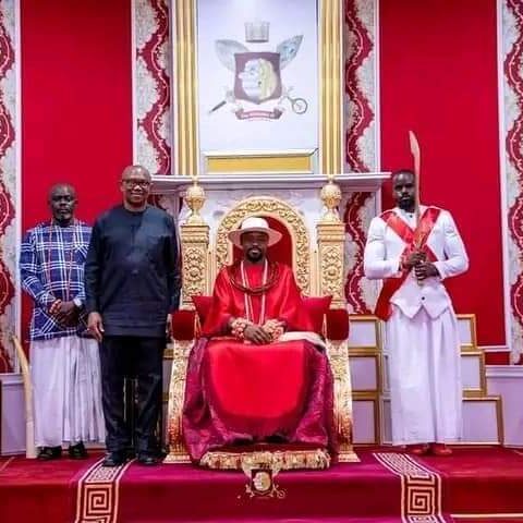 Obi Pays Courtesy Visit To Olu of Warri