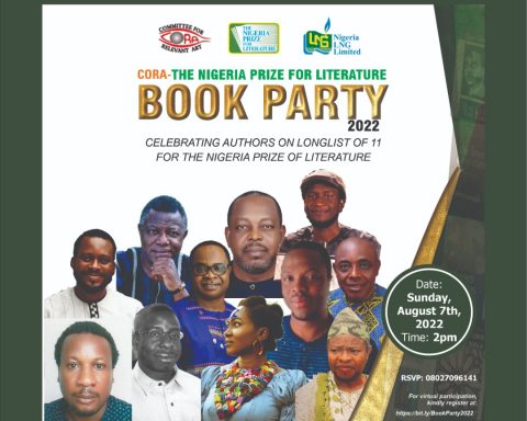 Nigeria Prize For Literature: CORA Hosts Book Party For 11 Writers On Sunday August 7