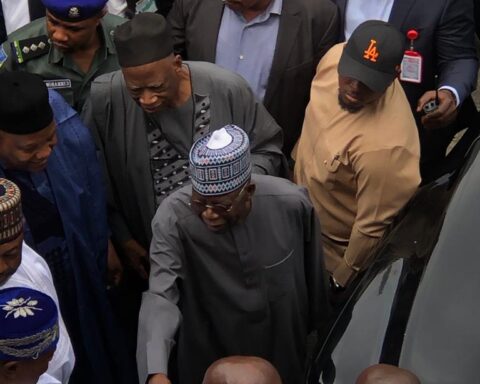 Happening Now: Exclusive Pictures Of Tinubu's Visit To APC Secretariat