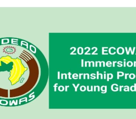 ECOWAS Announces 2022 Internship Job Vacancies For Young Graduates