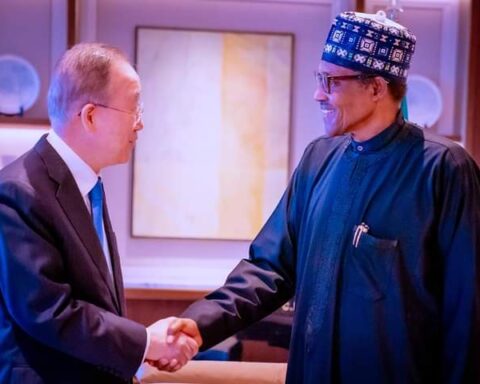 Ban Ki-Moon, Ex-UN Sec. General Commiserates With Buhari Over Flooding In Nigeria