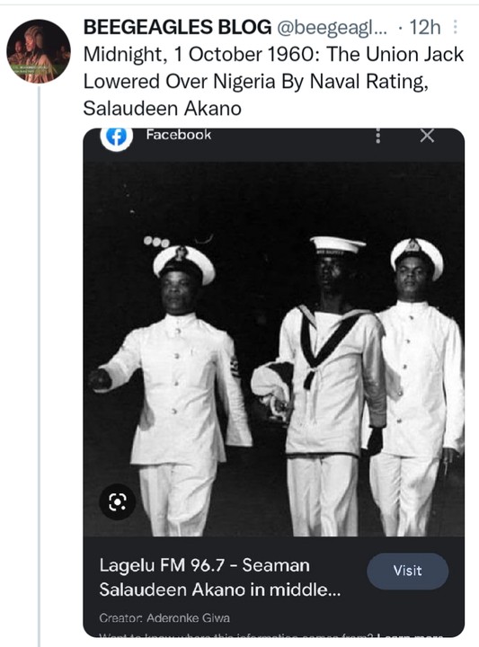 Zik's ADC Who Lowered British Union Jack To Hoist Nigerian Flag In 1960 Dies At 96