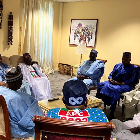 Breaking: Tinubu, Shettima, Adamu Arrives For Inauguration Of APC Women Presidential Campaign Team