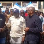 Video/Photos: Peter Obi Visits Ogbaru- Anambra, Bayelsa Flood Victims, Takes Aerial Tour