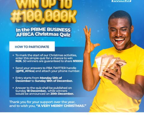 Free Money! Up To N100K To Be Won: A Christmas Quiz By Prime Business Africa