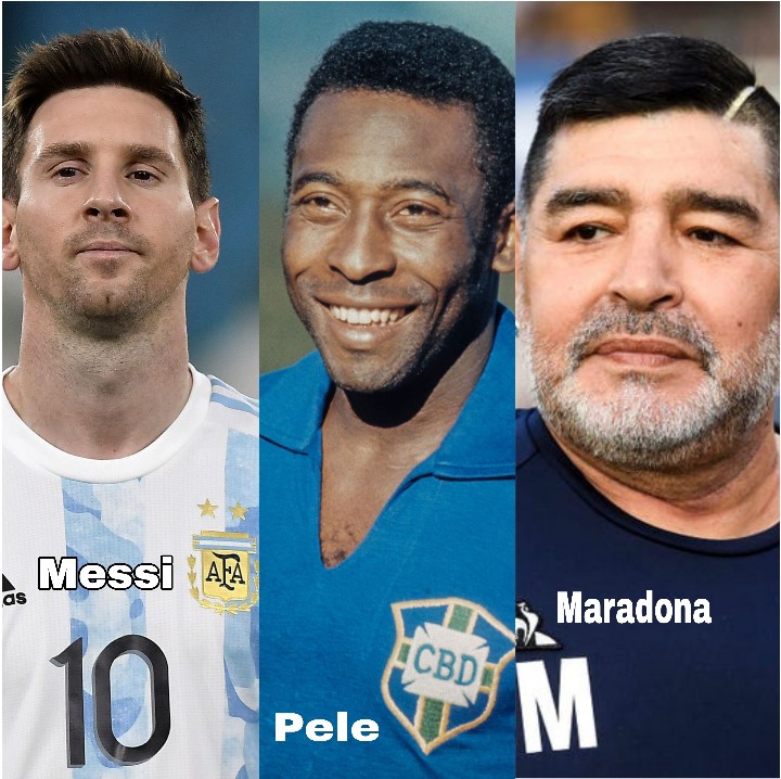 pele maradona messi